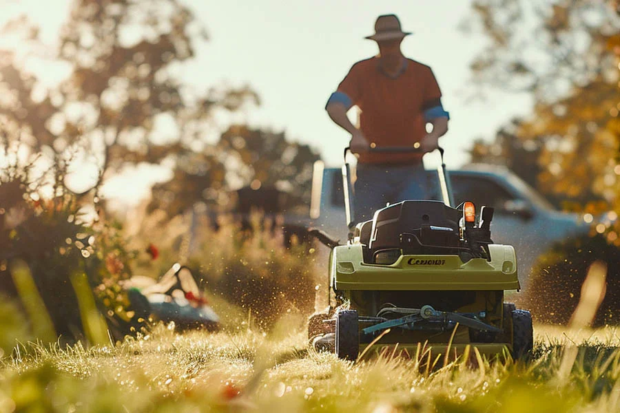 small electric mower